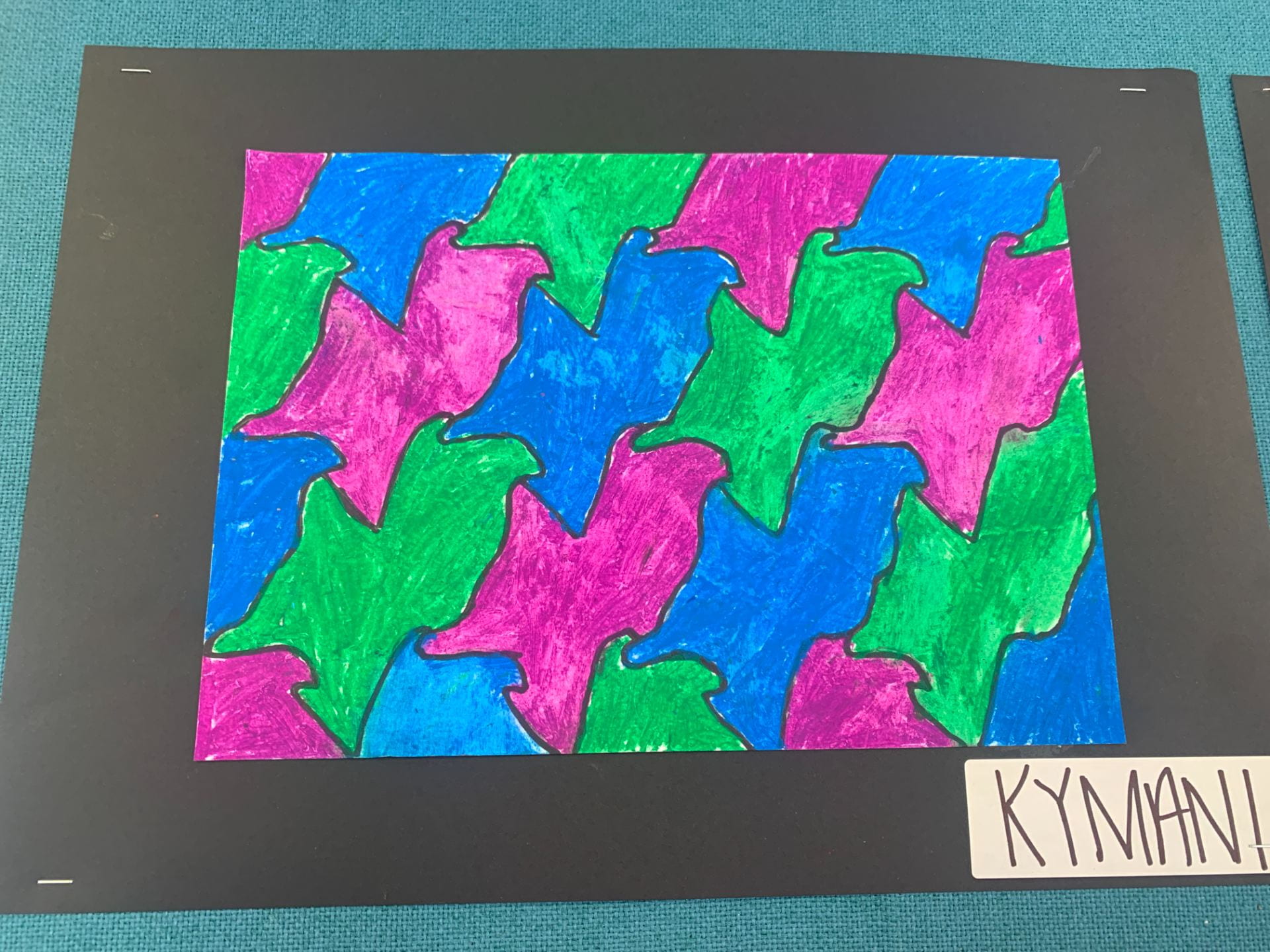 Tessellation Math Art – Kymani @ Glen Taylor School